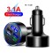 PD Car Charger 4 USB Digital Display Fast Charging