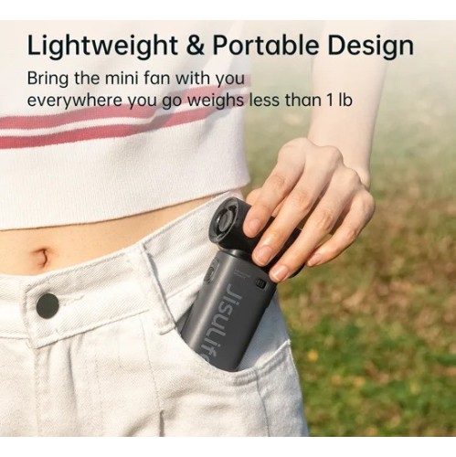 JisuLife Handheld Fan Life9 Turbo Fan 3600maAh Black