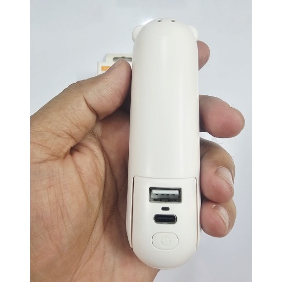 Jisulife F8 Mini Hand Fan 2000mAh Power Bank White