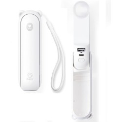 Jisulife F8 Mini Hand Fan 2000mAh Power Bank White