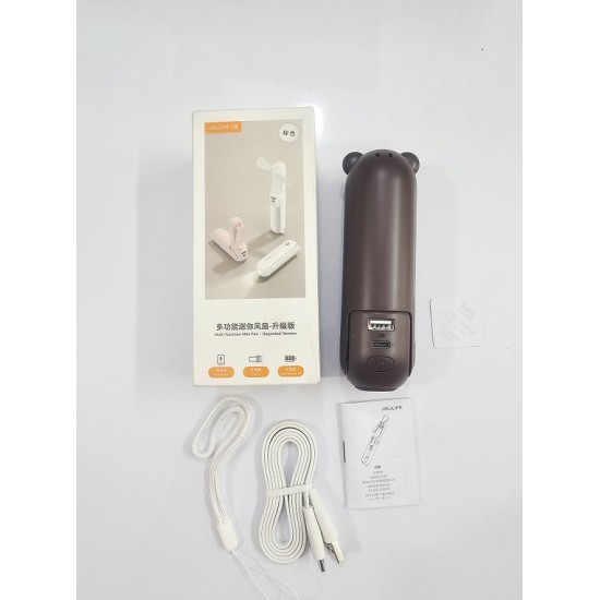 Jisulife F8X Mini Fan 4800mah Battery Coffie