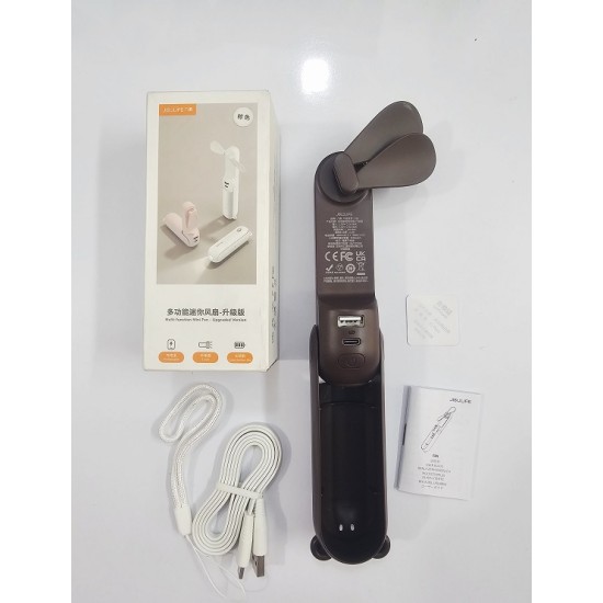 Jisulife F8X Mini Fan 4800mah Battery Coffie