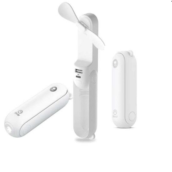 Jisulife F8X Mini Hand Fan 4800mah White Jisulife F8X Mini Hand Fan 4800mah White