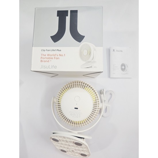 Jisulife Life1 Plus FA18S Clip Fan 4000mAh White