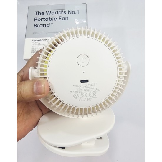 Jisulife Life1 Plus FA18S Clip Fan 4000mAh White