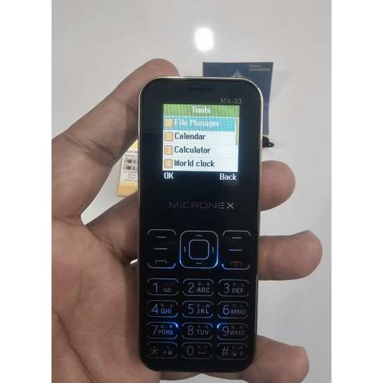 MICRONEX MX33 Mini Card Phone Dual Sim Gold