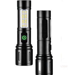 Joykaly YG-031 LED Zoom Torch Light Flashlight COB
