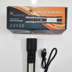 Joykaly YG-031 LED Zoom Torch Light Flashlight COB