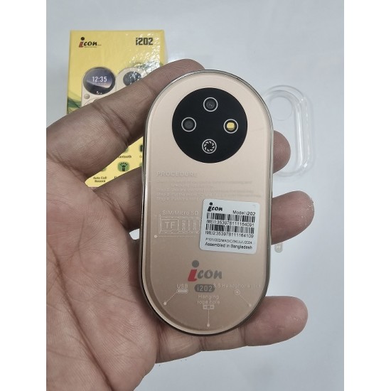 icon i202 Magic Phone With Cover Gold