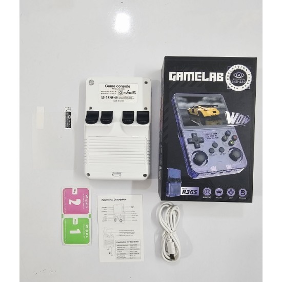 R36S Portable Retro Games Console 21000 Games - White