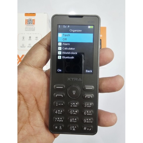 XTRA X20 Slim Button Phone Magic Voice Black