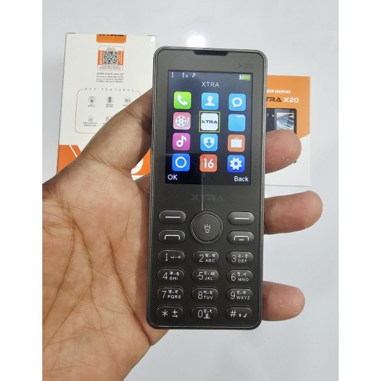 XTRA X20 Slim Button Phone Magic Voice Black