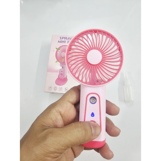 TX263 Mini Water Sprey Fan wit Stand Pink