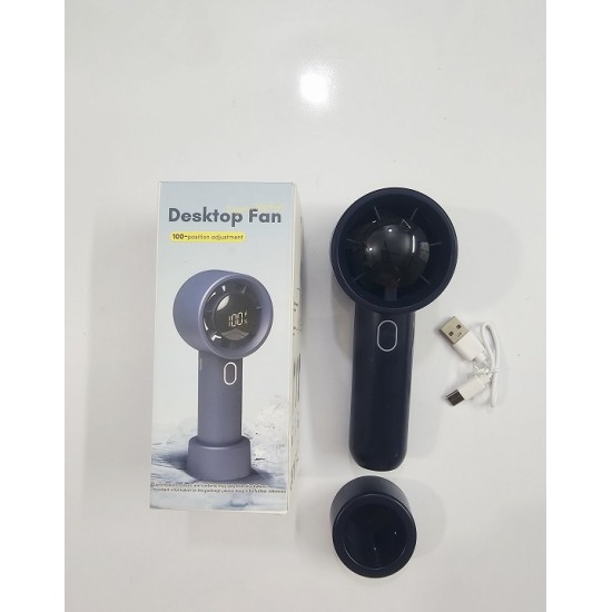 A221 Handhole Mini Turbo Fan With Dispaly Blue