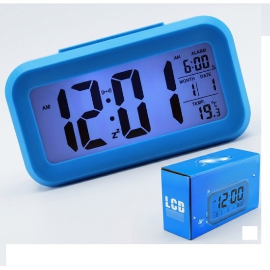 AR48 Digital Alarm Clock Blue