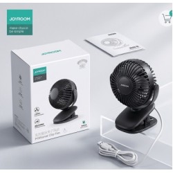 Joyroom CY486 POPlanet Portable Charging Clip Fan Black