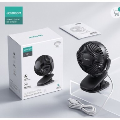Joyroom CY486 POPlanet Portable Charging Clip Fan Black Joyroom CY486 POPlanet Portable Charging Clip Fan Black
