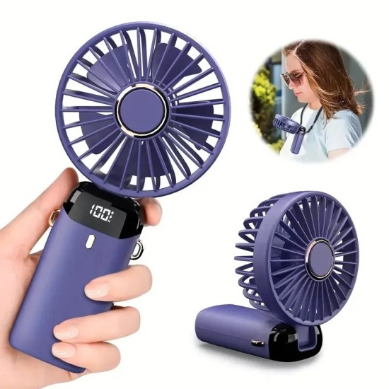 N15 Mini Portable Handheld Fan Blue