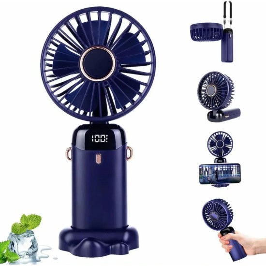 N15 Mini Portable Handheld Fan Blue
