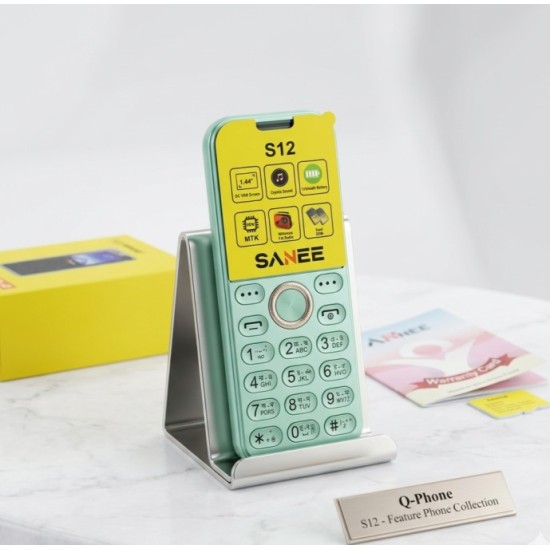 Sanee S12 Mini Phone Dual Sim Camera Green