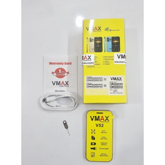 Vmax V52 Card Phone Dual Sim Gold