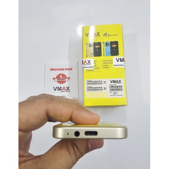 Vmax V52 Card Phone Dual Sim Gold