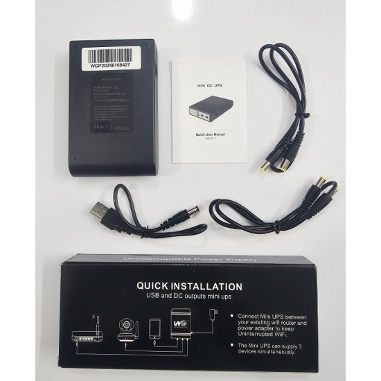 WGP Mini DC UPS 10400mAh Battery