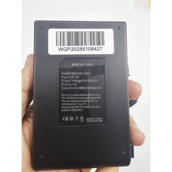 WGP Mini DC UPS 10400mAh Battery