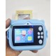 Y900 Cat Kids Print Camera With Silicon Cover Blue