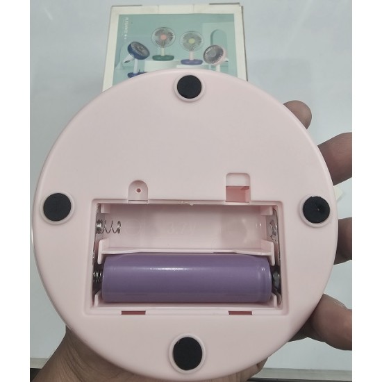 Elegance KD182 Desk Fan AC-DC Pink