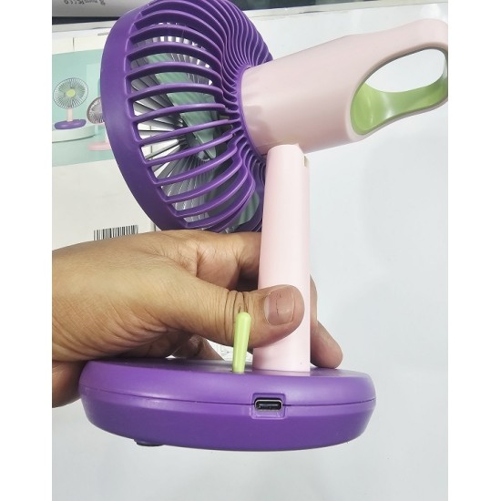 Elegance KD182 Desk Fan AC-DC Fan Voilet