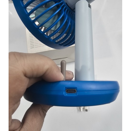 Elegance KD182 Table Fan AC-DC Blue