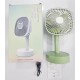 JIVI P11 Desktop Fan AC/DC Rotating Rechargable Green