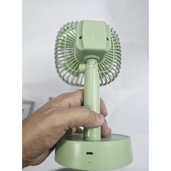 JIVI P11 Desktop Fan AC/DC Rotating Rechargable Green