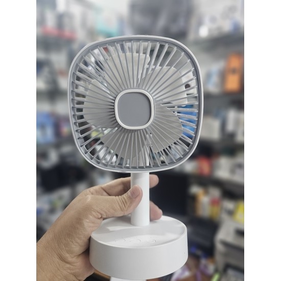 JIVI P11 Desktop Fan AC-DC Rechargable White