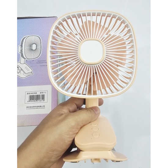 JIVI P12 Clip Fan AC-DC Moving Fan Pink