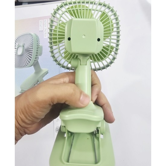 JIVI P12 Clip Fan AC-DC Moving Rechargable Green