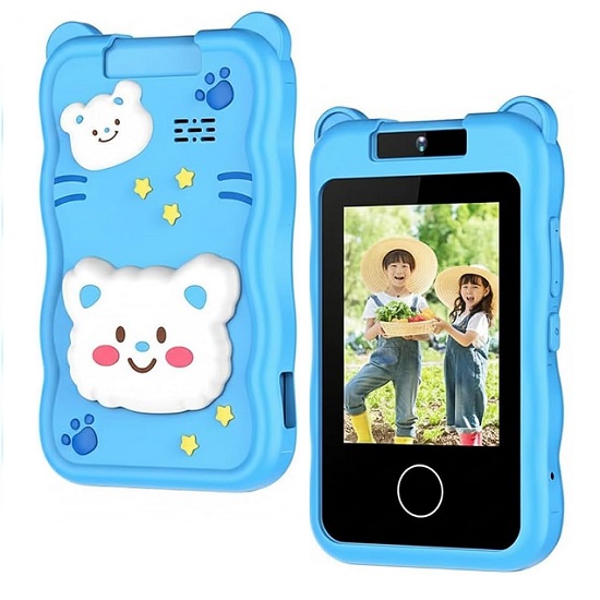 B12 Kids Touch Display Phone Silicon Cover Blue