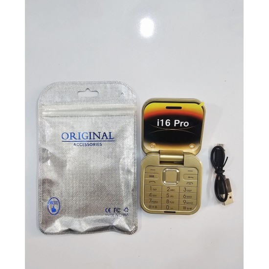 i16 Pro Folding Phone Dual Sim Gold