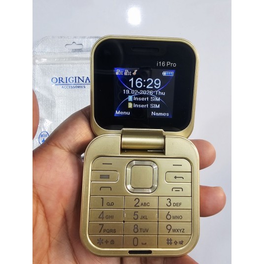 i16 Pro Folding Phone Dual Sim Gold