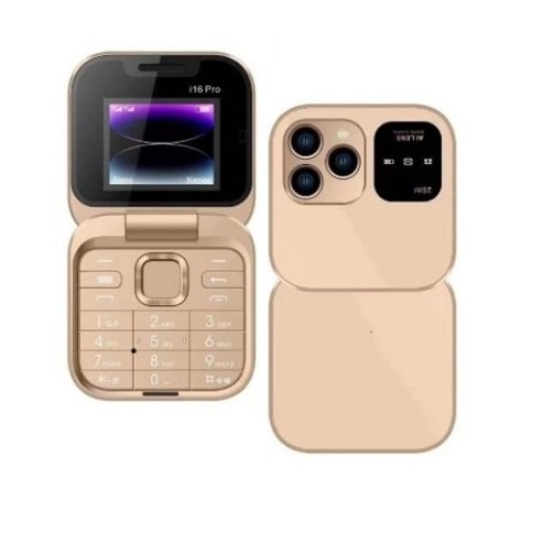i16 Pro Folding Phone Dual Sim Gold