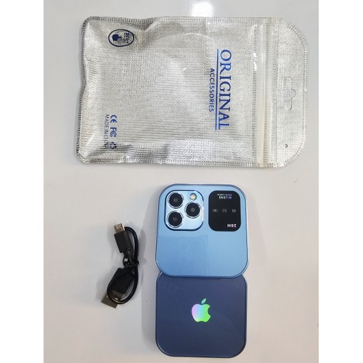 i16 Pro Mini Folding Phone Magic Voice Blue