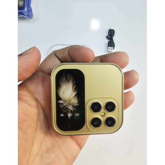i17 Pro Folding Phone Dual Sim Gold