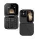 i17 Pro Mini Folding Phone Dual Sim Black