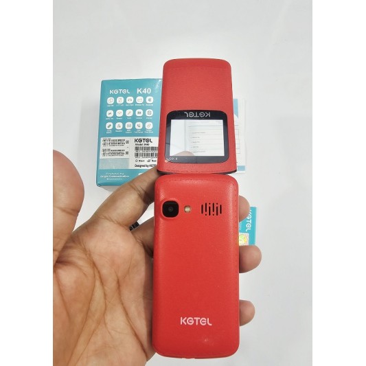 Kgtel K40 Folding Phone Dual Sim Red