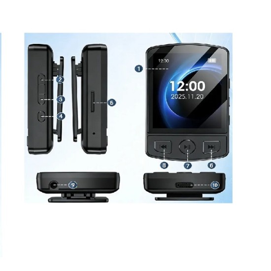 M92 Bluetooth Mp4 Clip Music Player