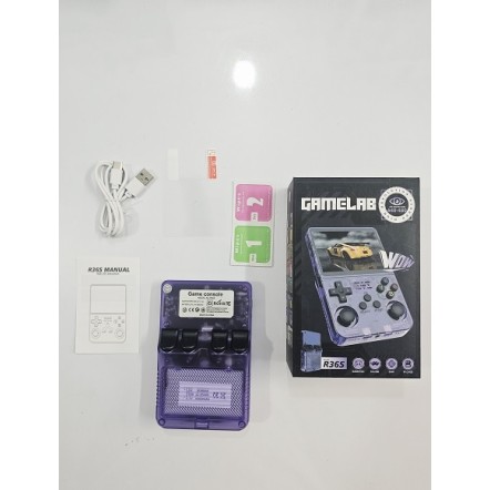 R36S Retro Games Console 21000 Games 64GB - Purpel