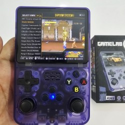 R36S Retro Games Console 21000 Games 64GB - Purpel