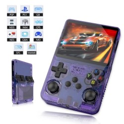 R36S Retro Games Console 21000 Games 64GB - Purpel