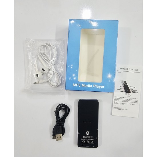 S308 Bluetooth Mp4 Music Player Black